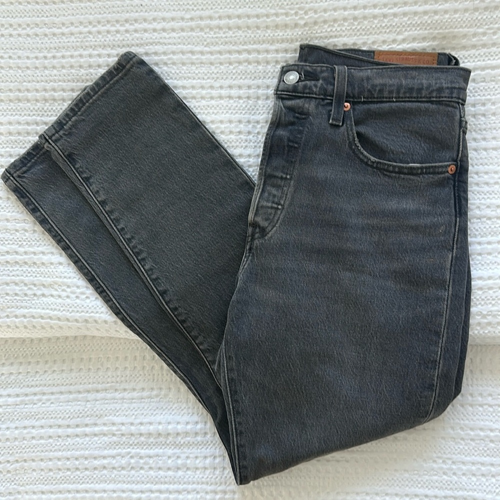 Levi’s faded black jeans